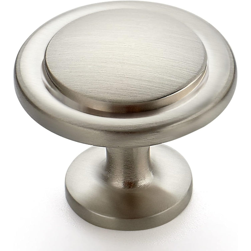 30‑Pack Brushed Nickel Cabinet Knobs,1‑1/4"