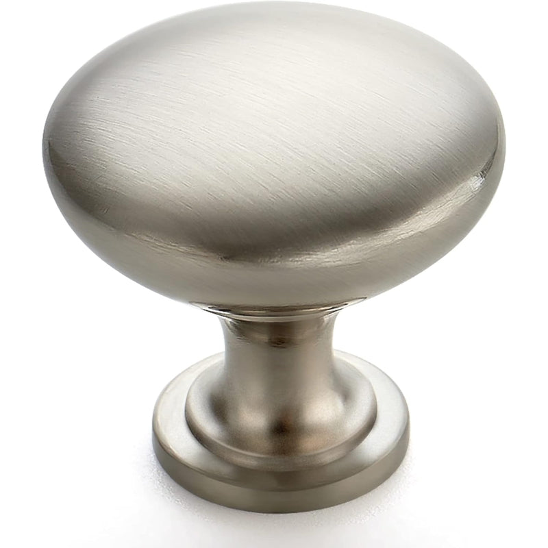 30‑Pack Round Brushed Nickel Cabinet Knobs,1‑1/6"