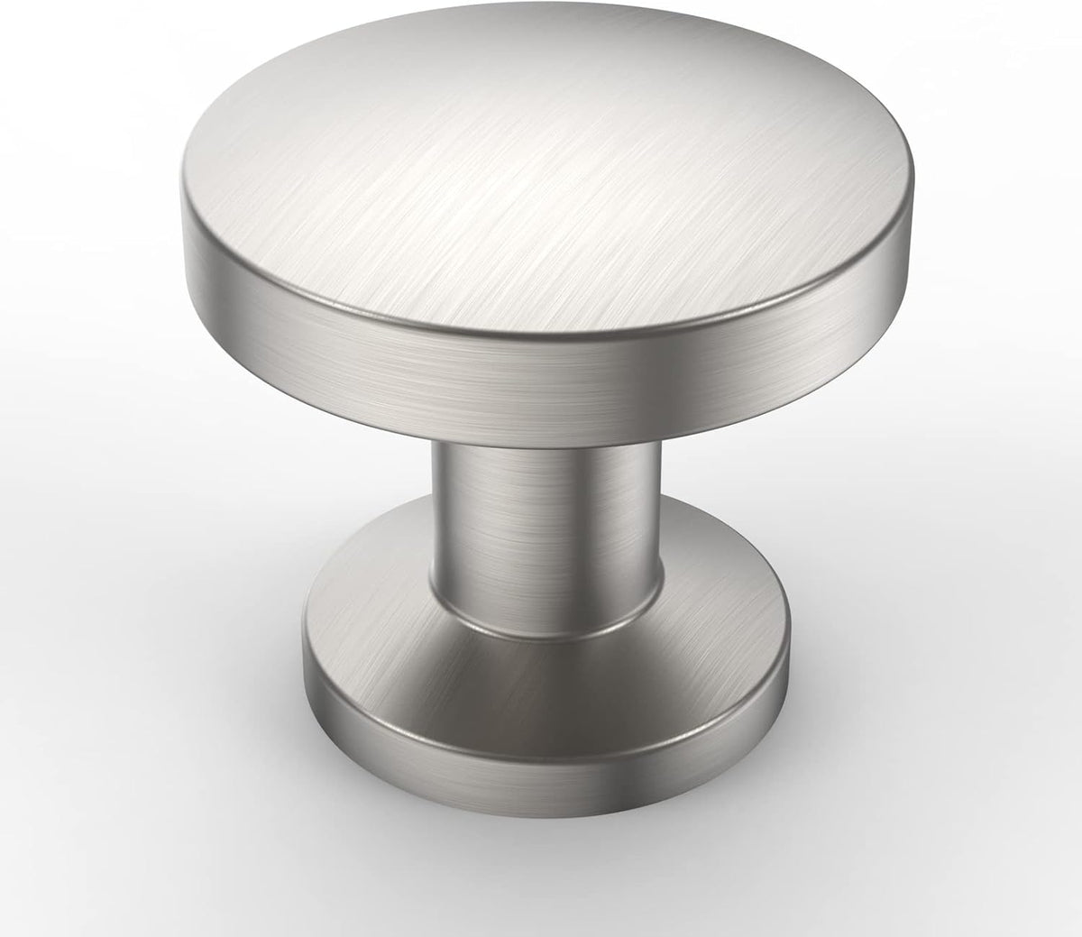 10‑Pack Brushed Nickel Zinc Cabinet Knobs