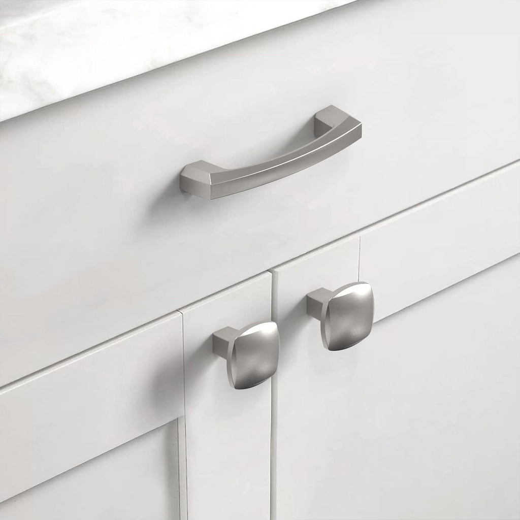 10‑Pack Brushed Nickel Cabinet Knobs