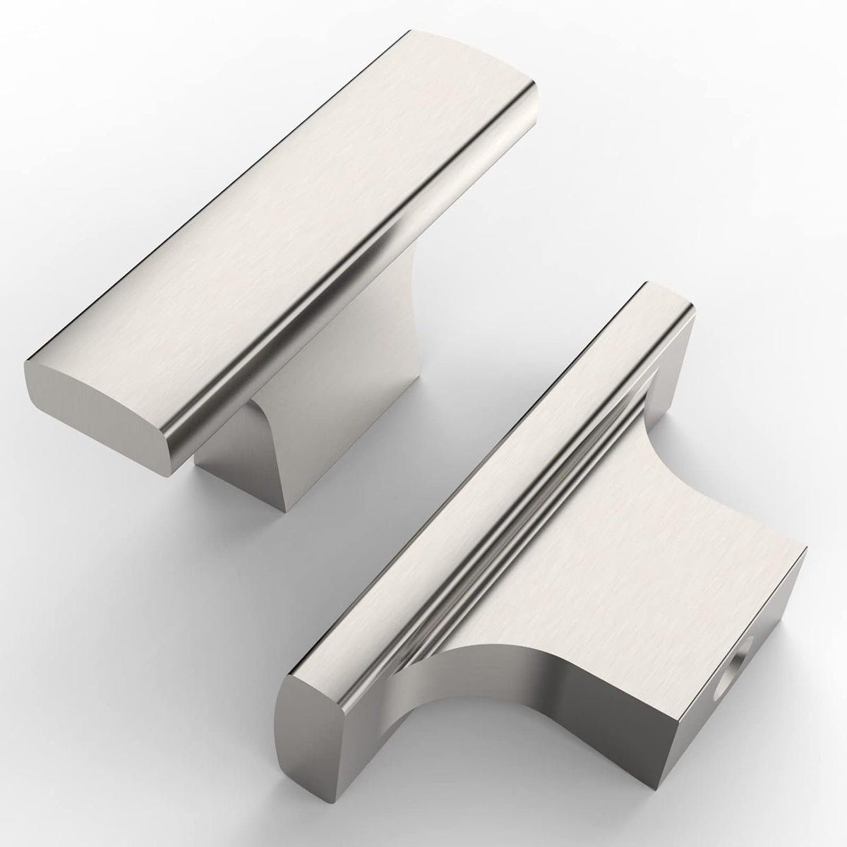 10‑Pack Brushed Nickel Zinc Cabinet Knobs