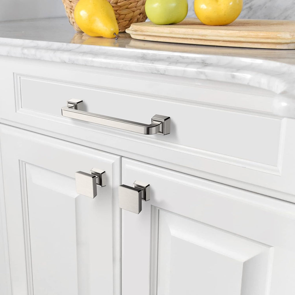 10‑Pack Brushed Nickel Cabinet Knobs,1.2"
