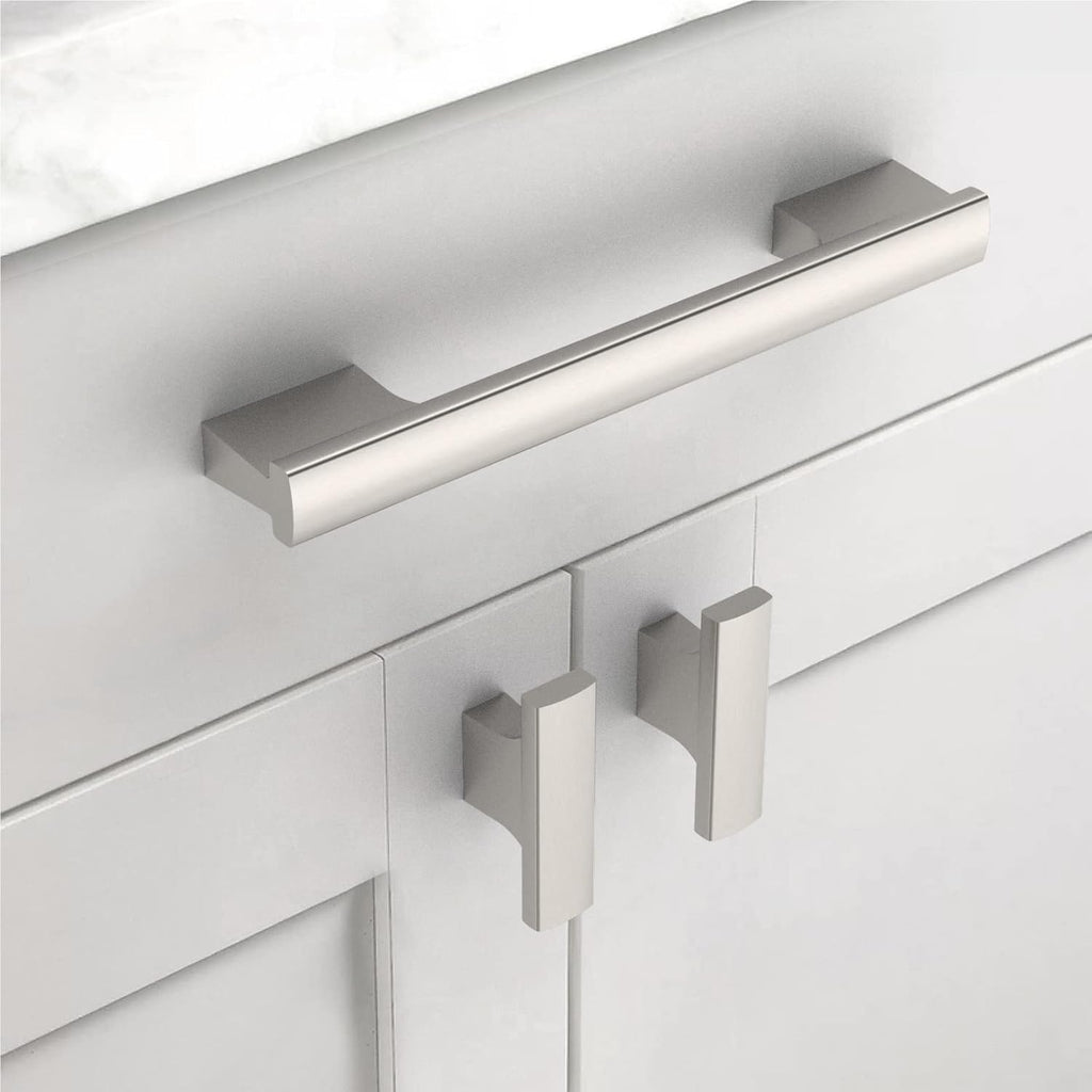 10‑Pack Brushed Nickel Zinc Cabinet Knobs