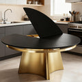 70.86" Smoky Black Foldable Round Table Top, No Legs