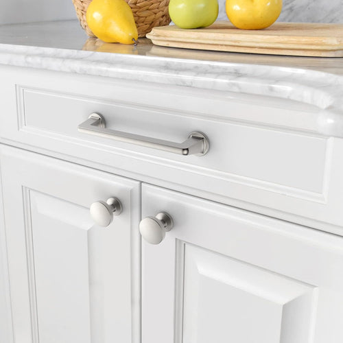 10‑Pack Brushed Nickel Zinc Cabinet Knobs