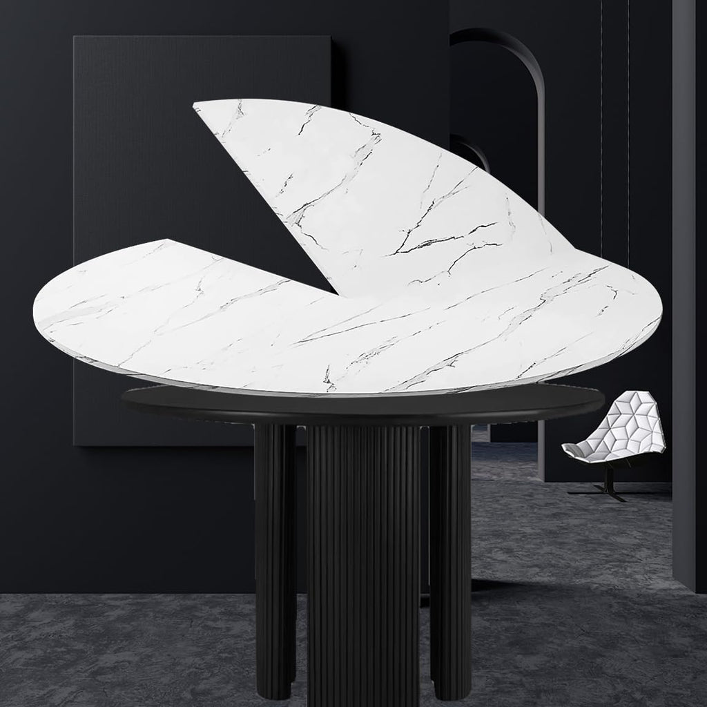 59.05" White Foldable Round Table Top, No Legs