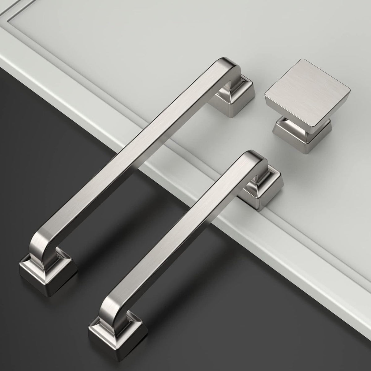 10‑Pack Brushed Nickel Cabinet Knobs,1.2"