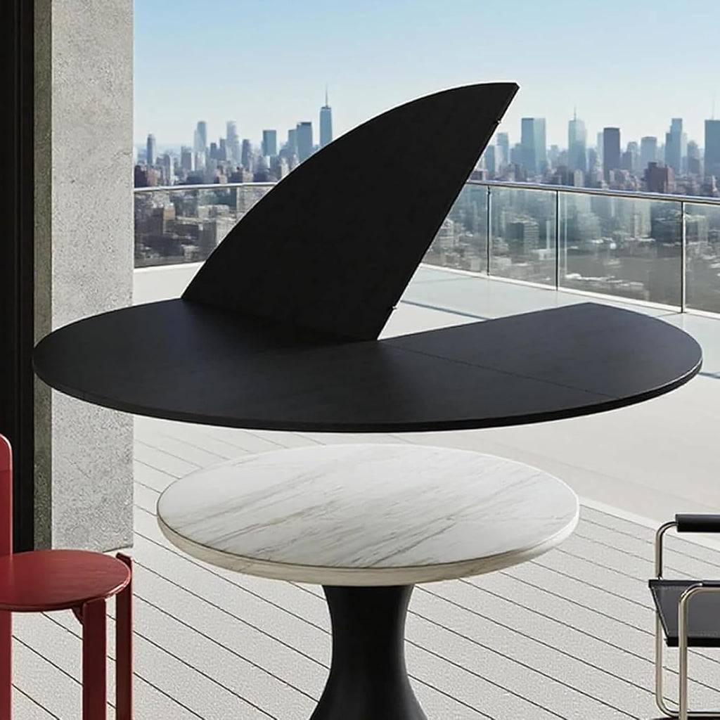 47.2" Black Foldable Round Table Top, No Legs