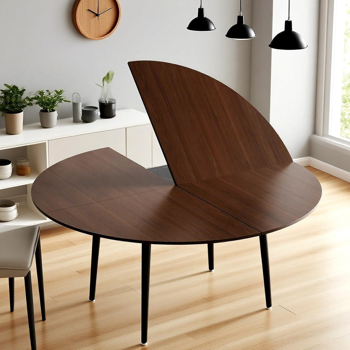 70.86" Teak Foldable Round Table Top, No Legs