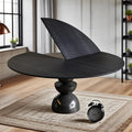 47.2" Black Foldable Round Table Top, No Legs