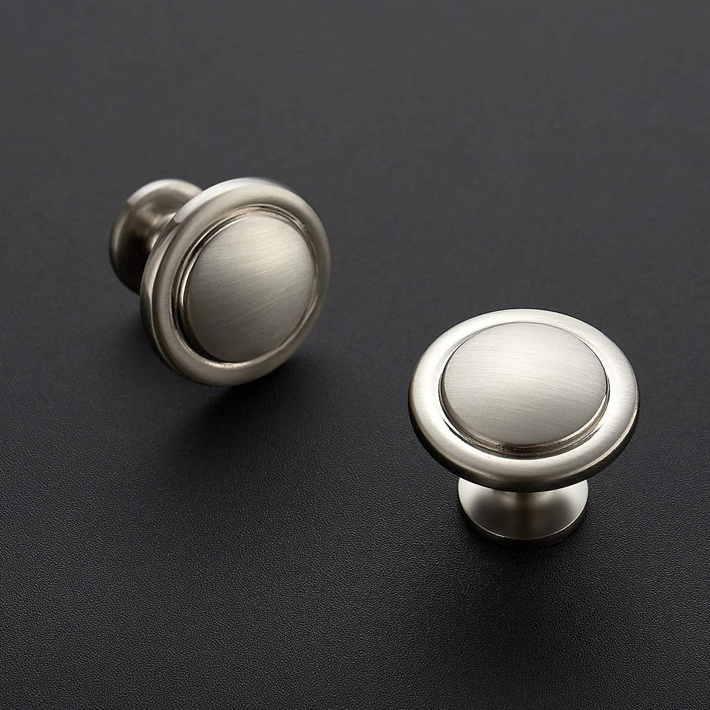 30‑Pack Brushed Nickel Cabinet Knobs,1‑1/4"