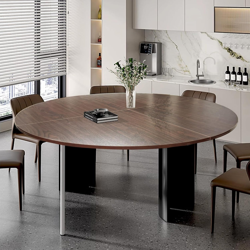 71" White Foldable Round Table Top, No Legs