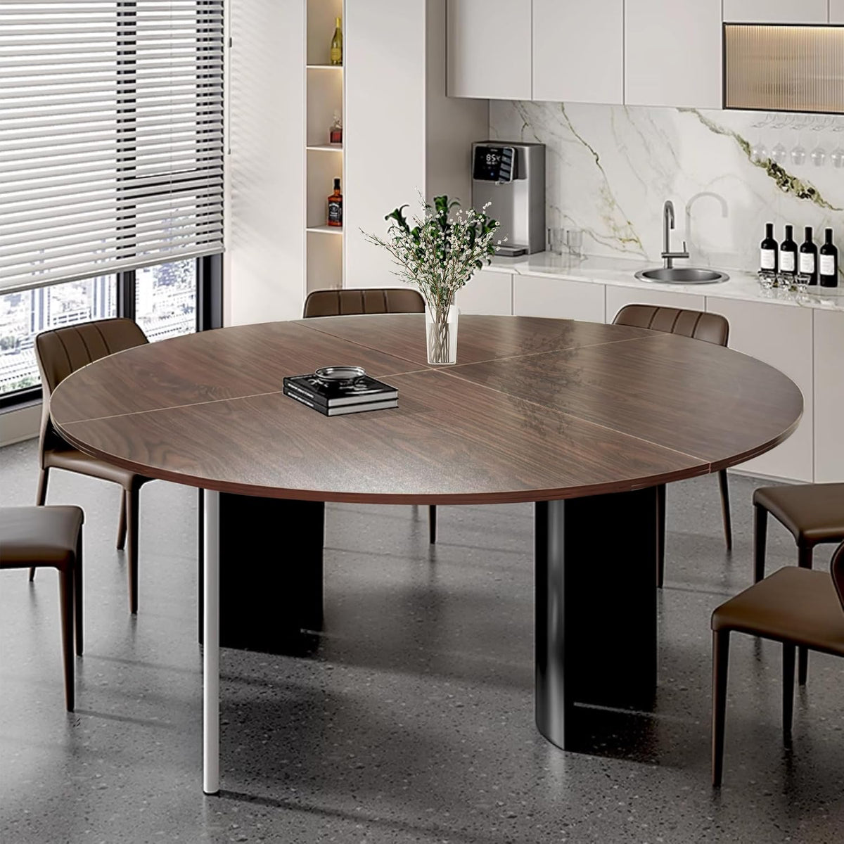 71" White Foldable Round Table Top, No Legs